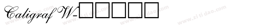 Caligraf W字体转换